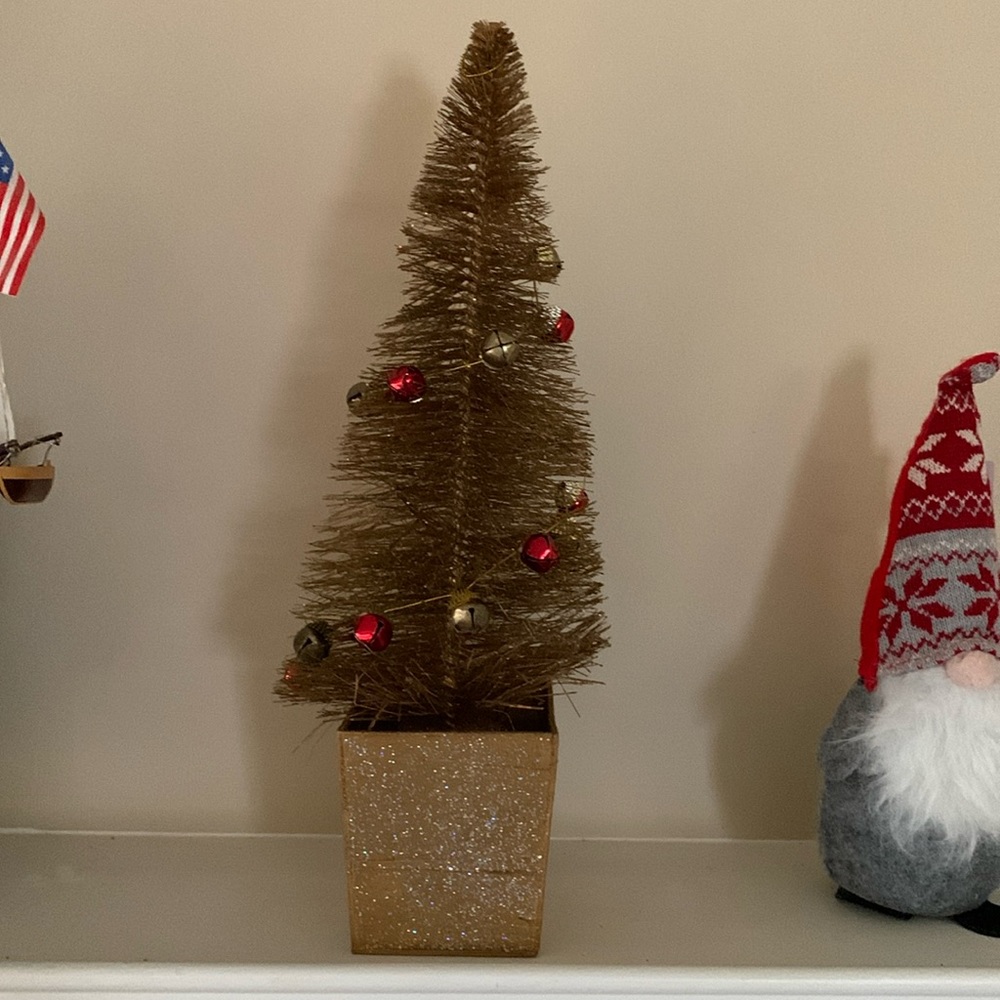 Golden Christmas tree